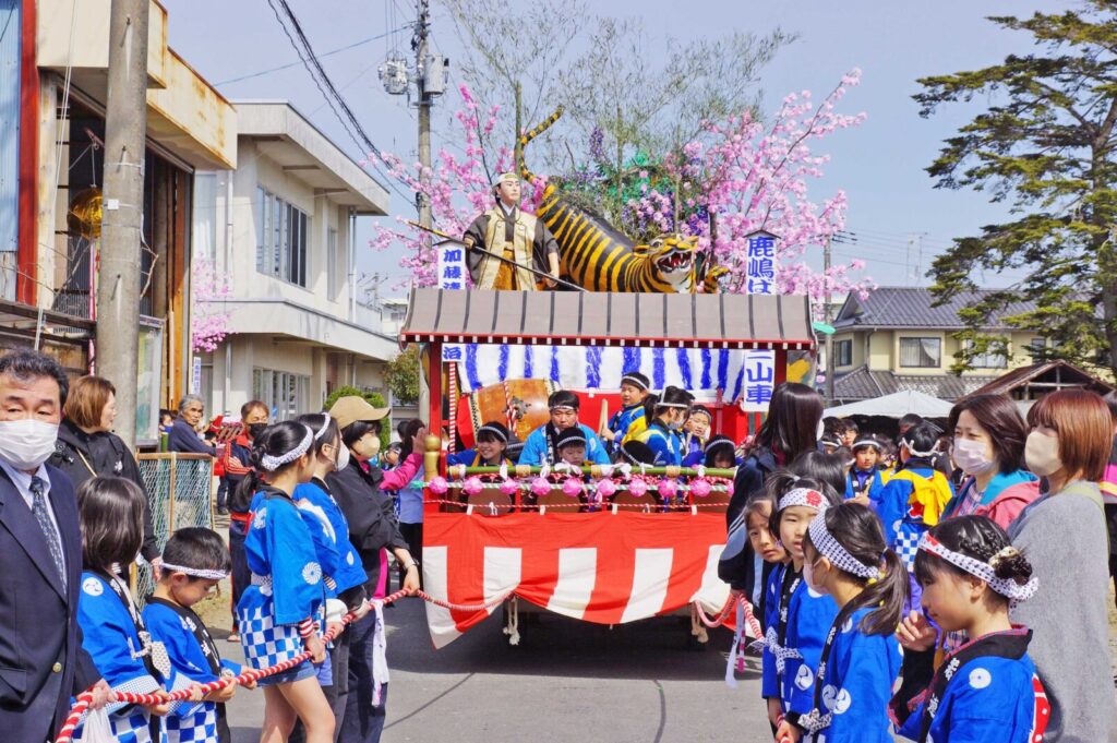 河南鹿嶋ばやし山車まつり 出陣式
