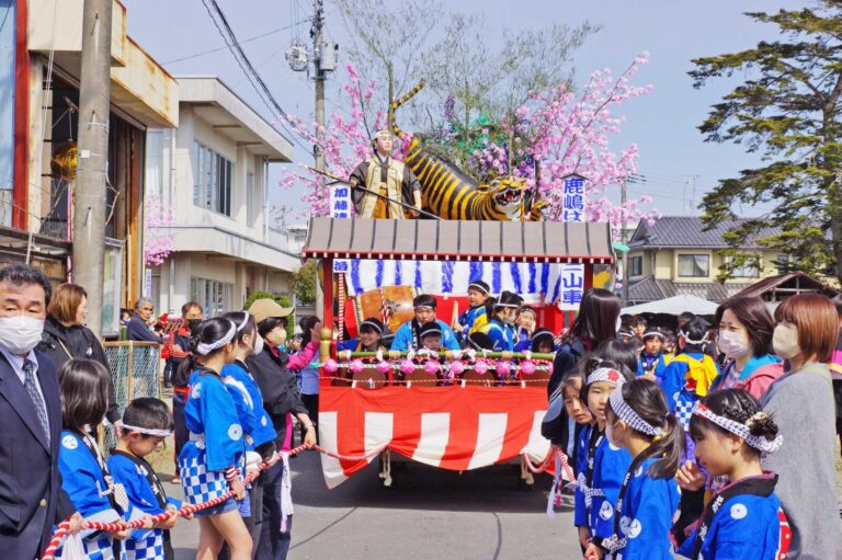 河南鹿嶋ばやし山車まつり 出陣式