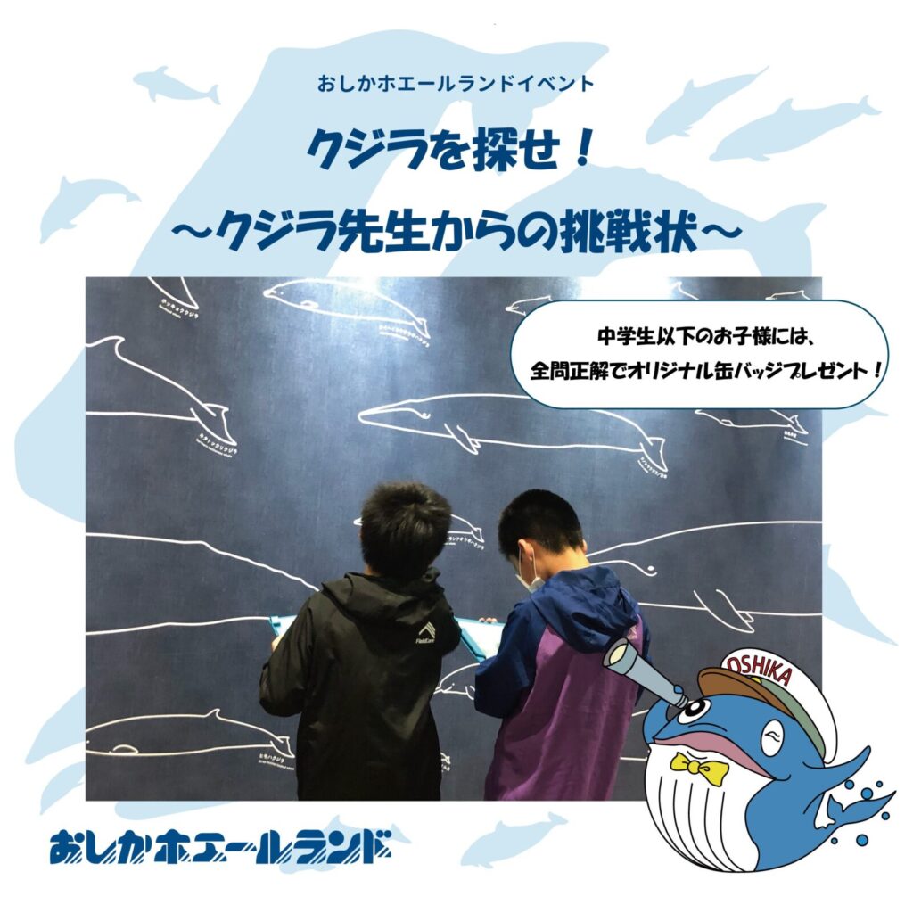 クジラを探せ！～クジラ先生からの挑戦状～